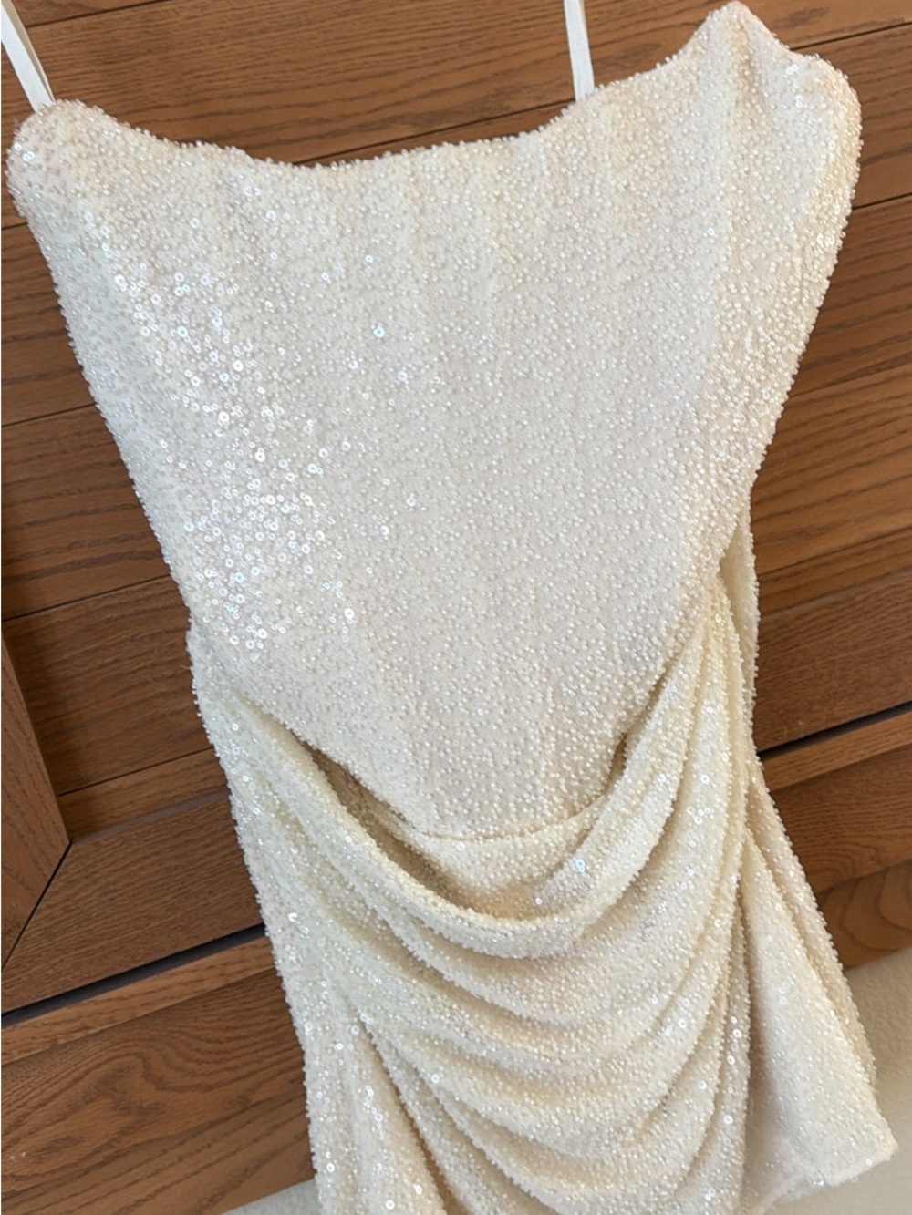 House of CB Dove Ivory Beaded Mini